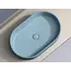 Умывальник чаша Ceramica Nova накладная овальная (цвет Голубой Матовый) Element 608*385*122мм