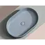 Умывальник чаша Ceramica Nova накладная овальная (цвет Серо-Голубой Матовый) Element 608*385*122мм
