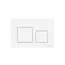 Кнопка смыва CERAMICANOVA Balance, клавиши Square, цвет белый глянцевый, арт.CN12-002W