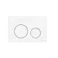 Кнопка смыва CERAMICANOVA Balance, клавиши Circle, цвет белый глянцевый, арт. CN12-001W