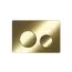 Кнопка смыва CERAMICANOVA Balance, клавиши Circle, цвет брашированное золото, арт. CN12-001BG