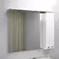 COMFORTY. Зеркало-шкаф "Сочи-85/100" белый глянец