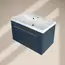 Тумба подвесная ACWEN МИРА 70/80/90 с раковиной Слим , темно-синий матовый