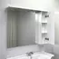 COMFORTY. Зеркало-шкаф "Сочи-85/100" белый глянец