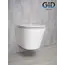 Безободковый подвесной унитаз микролифт дюропласт Gid Tr2130