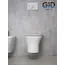 Безободковый подвесной унитаз микролифт дюропласт Gid Tr2101
