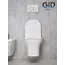 Безободковый подвесной унитаз микролифт дюропласт Gid Tr2101