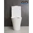 Напольный унитаз белый безободковый микролифт дюропласт Gid Tn2124