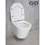 Безободковый подвесной унитаз микролифт дюропласт Gid Tr2130