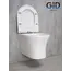 Безободковый подвесной унитаз микролифт дюропласт Gid Tr2101