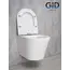 Безободковый подвесной унитаз микролифт дюропласт Gid Tr2130