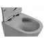 Унитаз ABBER Bequem AC1102TMG подвесной серый матовый, безободковый, смыв торнадо