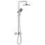 Душевая стойка ABBER Thermostat AF8516L с термостатом и изливом, хром