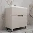 Тумба напольная Style line "Матис " с раковиной ASTI  (2 ящика), КРЕМ, ЭМАЛЬ