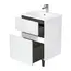 Тумба напольная 1Marka Mona  2ящика, белый