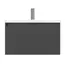 Тумба подвесная 1Marka Aris mini  1ящик, антрацит/монолит дарк
