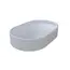 Раковина накладная для ванной Uperwood Luna 60х36х11,5 см, овальная, белая глянцевая