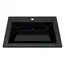 Раковина для ванной  Uperwood Olivia, с щелевым сливом, черная глянцевая
