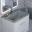Раковина для ванной кварцевая Uperwood Foster Quartz  серая матовая (бетон)
