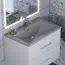 Раковина для ванной кварцевая Uperwood Foster Quartz  серая матовая (бетон)