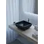 Раковина для ванной накладная Uperwood Florida квадратная, бетон, цвет черный