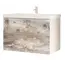 Тумба подвесная с раковиной 1 Marka  Бетон Push