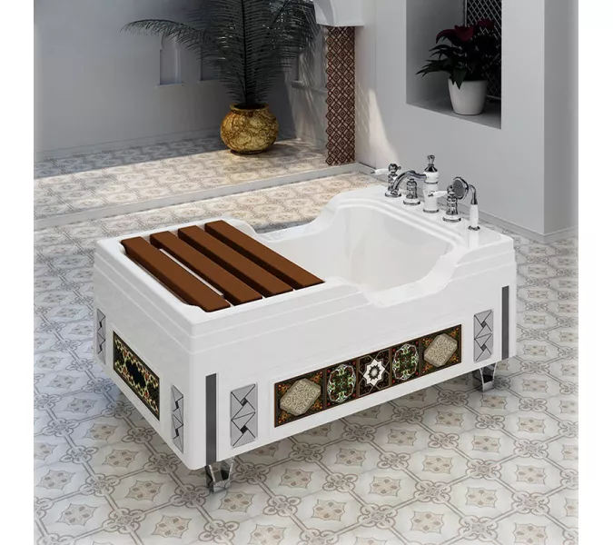 Ванна акриловая  для омовения Radomir ТАХАРАТ 120х80, изображение 4