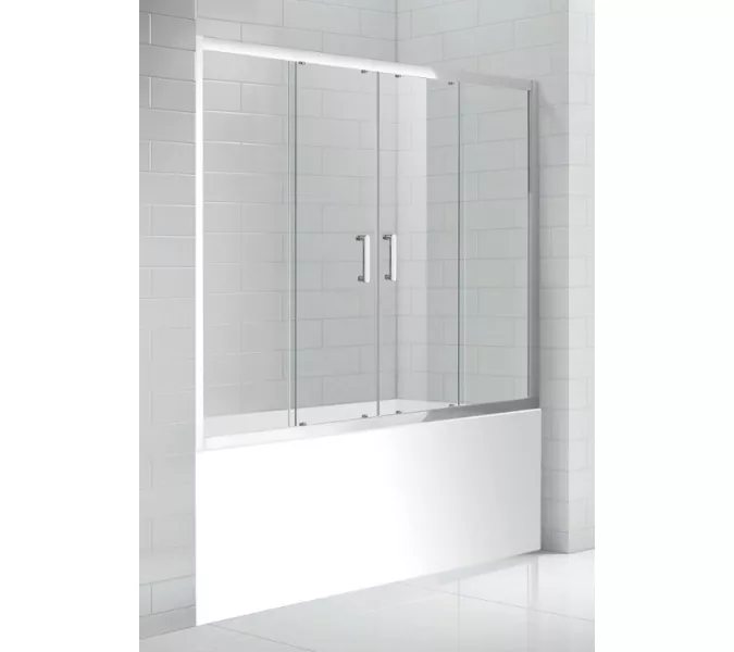 Раздвижная шторка на ванну Gemy New Rockcoco 160х140