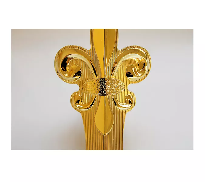 Ванна акриловая  RADOMIR Леонесса на ножках Лилия золото 175х80, Выбрать цвет: Золото, изображение 8