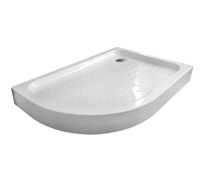 Душевой поддон  Gemy асимметричный акриловый, Выбрать размер: 100x90, Ориентация: левая, изображение 2