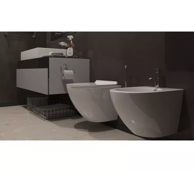 Унитаз подвесной Timo Keramiikka KULO, Выбрать цвет: Белый, изображение 3