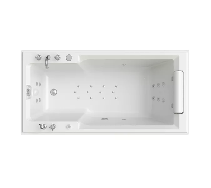 Ванна акриловая Radomir Fra Grande Русильон 180х90 хром, Выбрать цвет: Хром, изображение 7