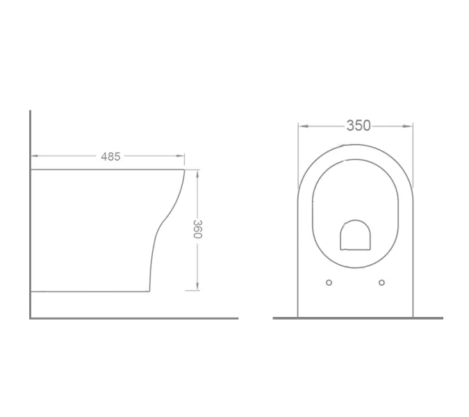 Унитаз Timo Keramiikka REKO напольный/подвесной, Внешний вид: Подвесной, изображение 2