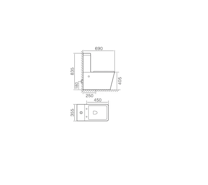 Унитаз напольный Timo Keramiikka SOLI TK-301, изображение 2