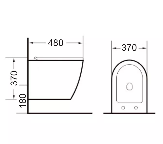 Унитаз подвесной Timo Keramiikka KULO, Выбрать цвет: Белый, изображение 2