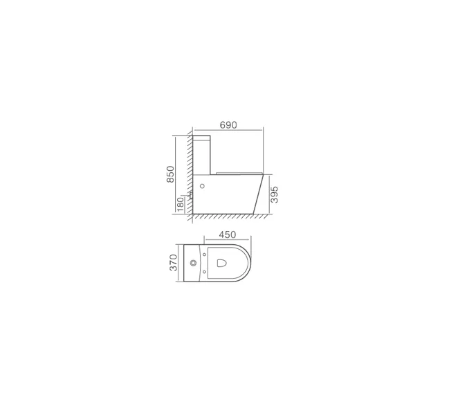 Унитаз напольный Timo Keramiikka INARI TK-501, изображение 2