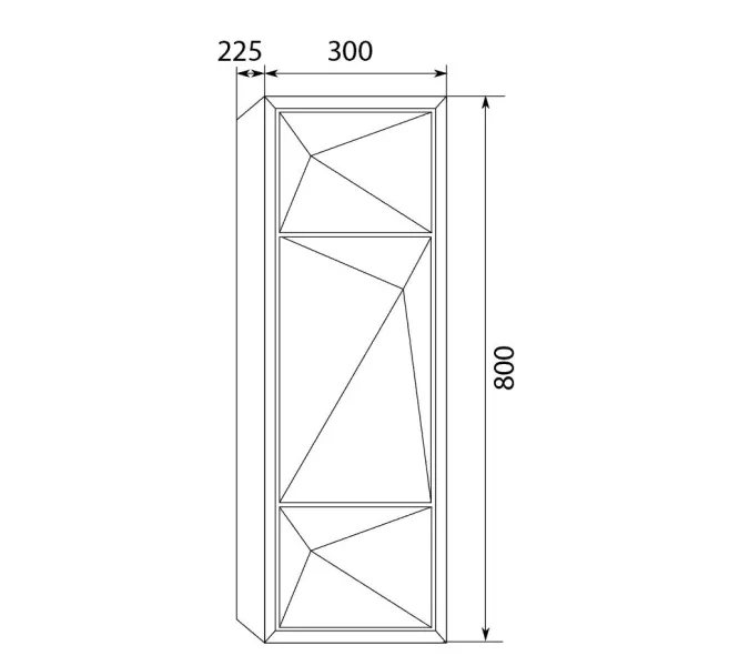 Пенал 1 Marka  Romb, Ориентация: Левая, Выбрать цвет: Белый, изображение 2