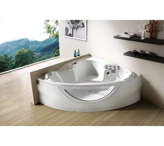 Акриловая гидромассажная ванна  Gemy G9025  155*155, Комплектация: без гидромассажа, изображение 3