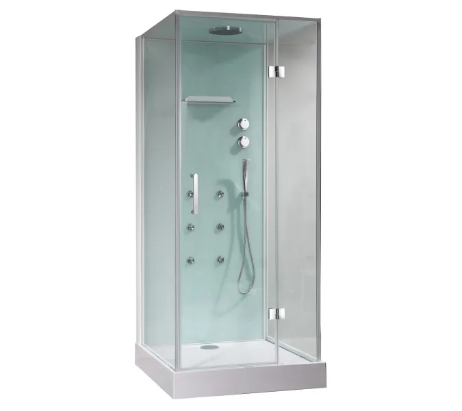 Душевая кабина прямоугольная Orans SR-86120 без пара, Цвет стекла: прозрачное, Цвет профиля: Белый, Тип поддона: Низкий, Выбрать размер: 100x90, Внешний вид: Без пара