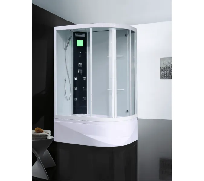 Душевая кабина асимметричная Orans SR-86155 L/R высокий поддон, Цвет стекла: прозрачное, Цвет профиля: Белый, Тип поддона: Высокий, Выбрать размер: 130x90, Ориентация: левая