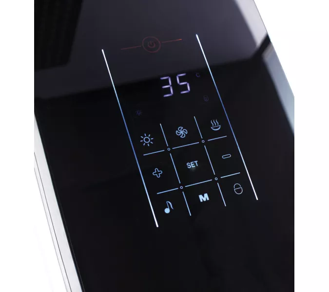 Душевая кабина прямоугольная с паром Orans SR-89102RS Black  L/R, Цвет профиля: Черный, Тип поддона: Низкий, Выбрать размер: 150х100, Ориентация: правая, изображение 5