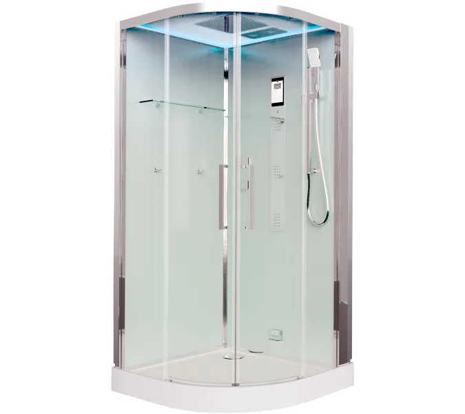 Душевая кабина четверть круга Timo Premium IMPI H-517, 100х100, Г/М, баня, электрика, хромотерапия