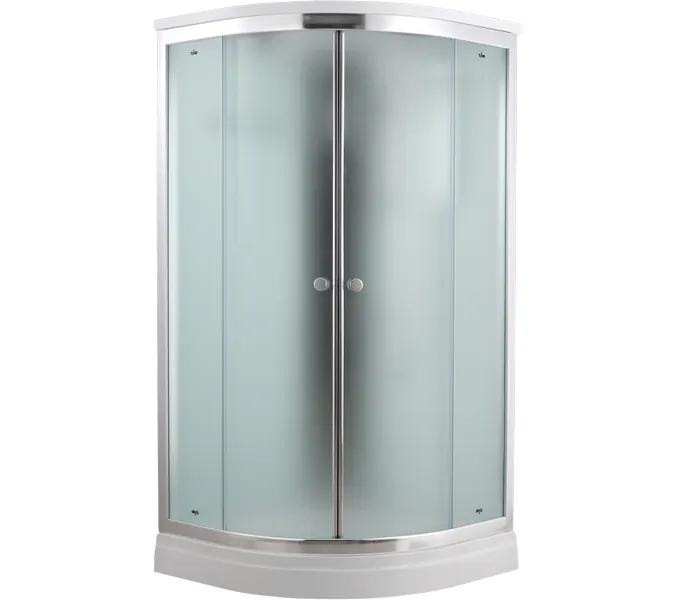 Душевая кабина четверть круга Timo COMFORT  T-8801/8809 F  низкий поддон, Выбрать размер: 100x100 , Цвет стекла: матовое, Комплектация: гидромассаж, изображение 2