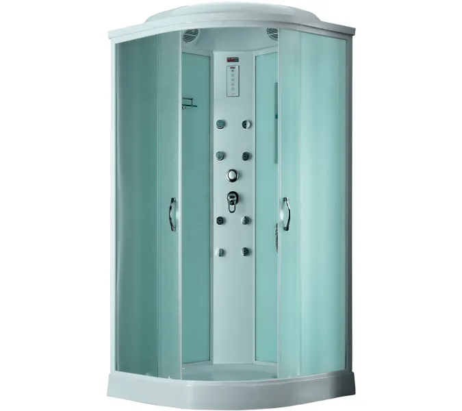 Душевая кабина четверть круга Timo ECO TE-0701/0709 низкий поддон, Выбрать размер: 100x100 , Комплектация: гидромассаж