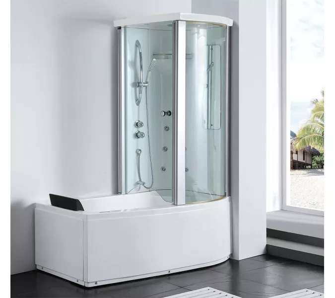 Акриловая ванна Gemy, Ориентация: Правая, Комплектация: без гидромассажа