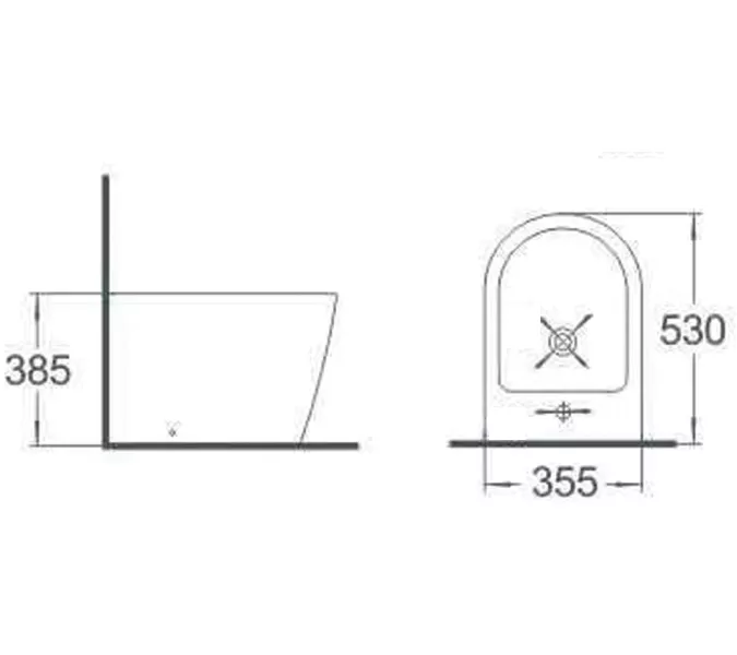 Биде напольное Timo Keramiikka INARI TK-502, изображение 2
