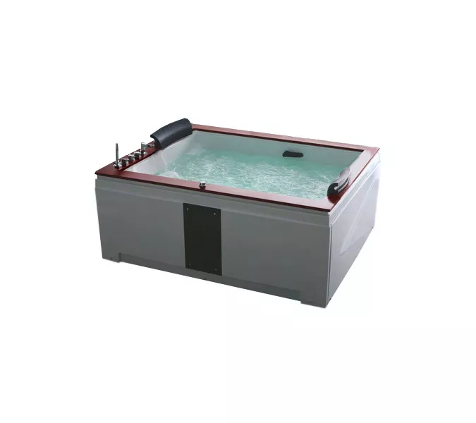 Акриловая гидромассажная ванна Gemy G9052, Ориентация: Левая, Комплектация: гидромассаж, хромотерапия