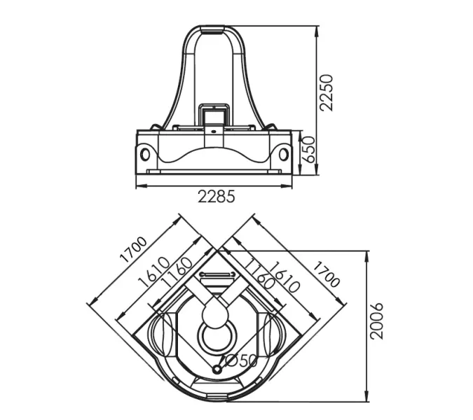 Акриловая гидромассажная ванна Gemy G9070, Комплектация: гидромассаж, аэромассаж, электр.пульт хромотерапия, TV, изображение 2