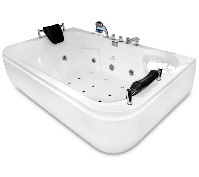 Акриловая гидромассажная ванна Gemy G9085, Ориентация: Левая, Комплектация: гидромассаж, аэромассаж, электр.пульт,хромотерапия