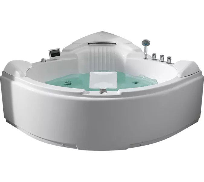 Акриловая гидромассажная ванна Gemy G9082  152*152, Комплектация: гидромассаж, аэромассаж, электр.пульт хромотерапия, TV